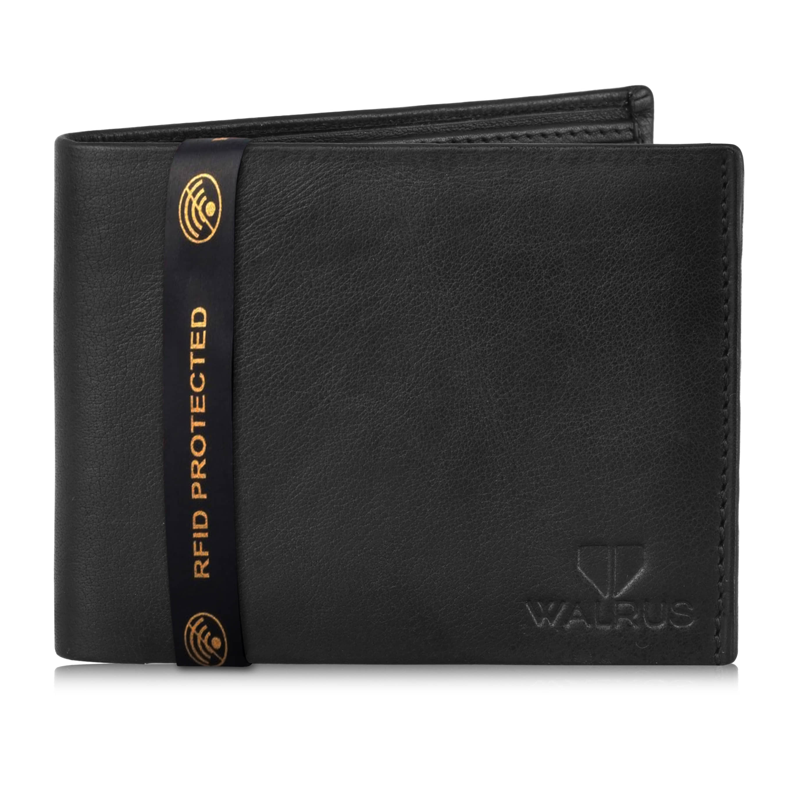 Walrus Leather Black Casual Regular Wallet - Handbags | Buy online on ZillyBuy