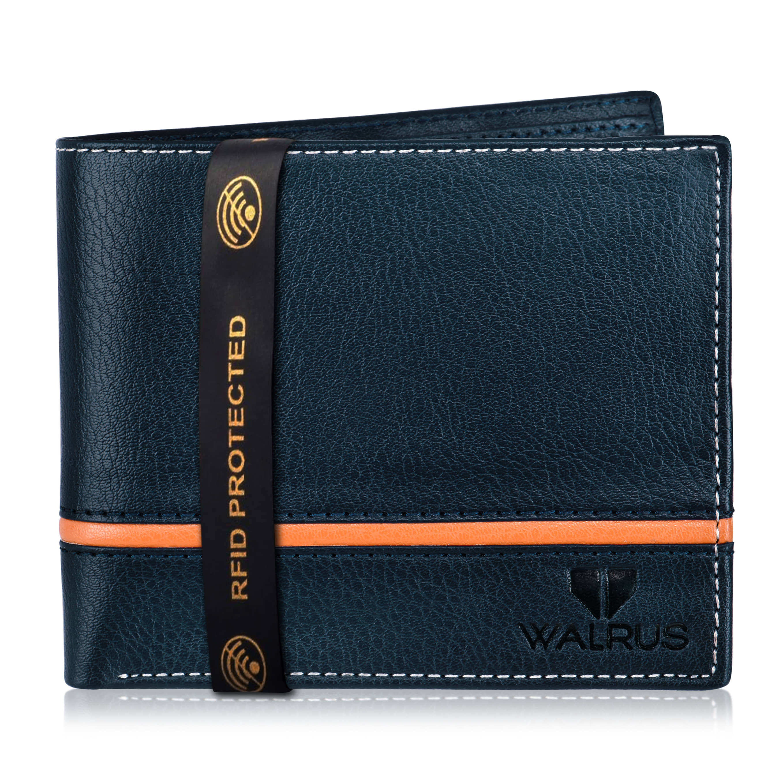 Walrus Leather Blue Casual Regular Wallet - Handbags | Buy online on ZillyBuy