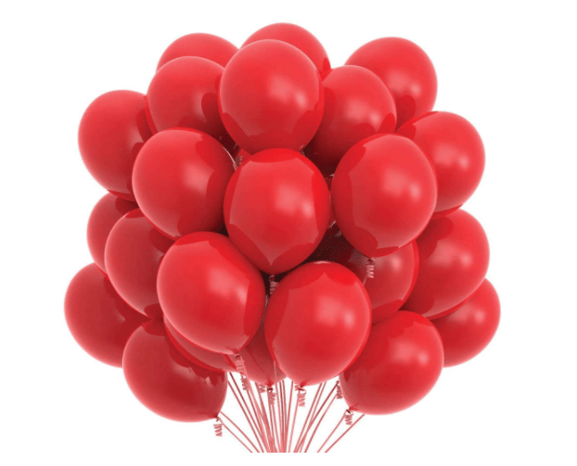     			Blooms Mall Vibrant Colous Combo Pack of 100 Balloons - Red Balloons Combo