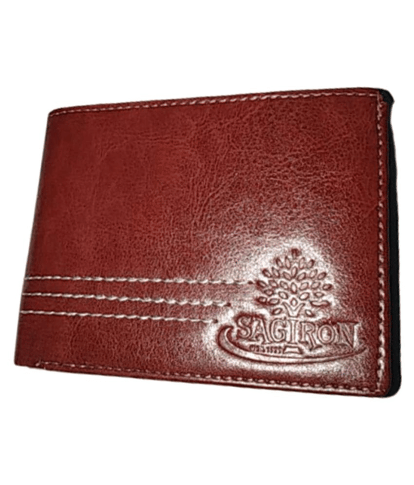    			SAGIRON (Color Brown) Artificial Leather Regular Wallet for Men Faux Leather Brown Fashion Regular Wallet