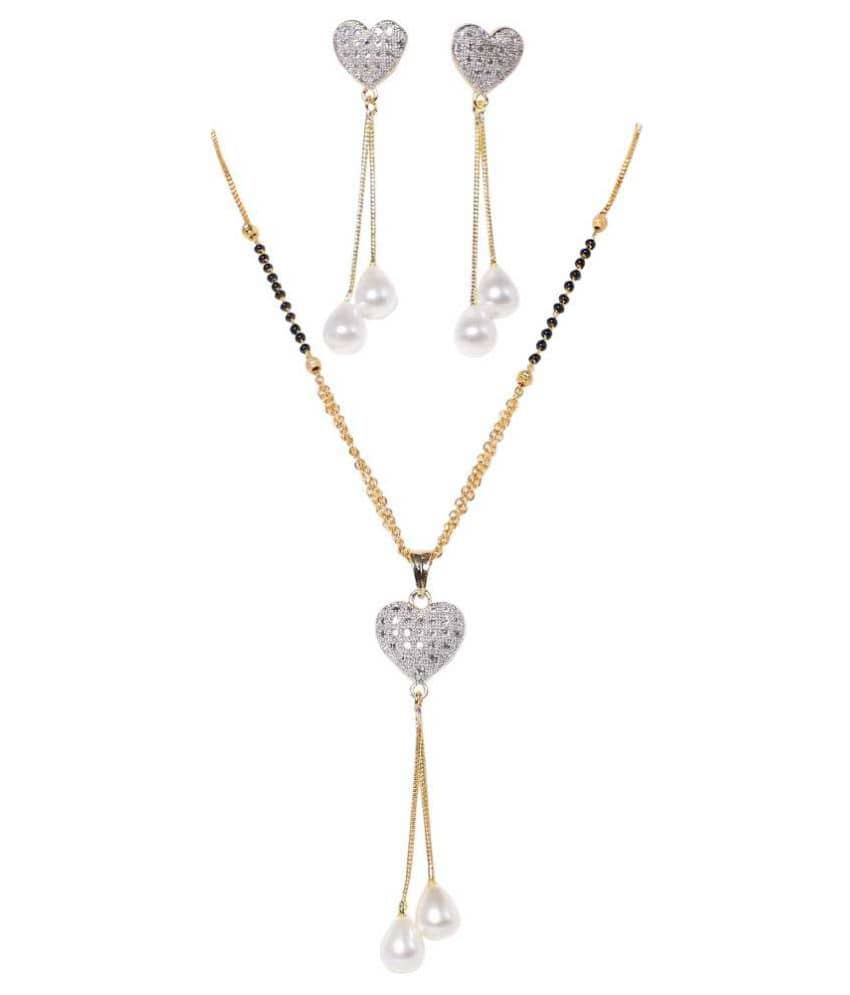 Sunhari Jewels - Silver Mangalsutra Set ( Pack of 1 )