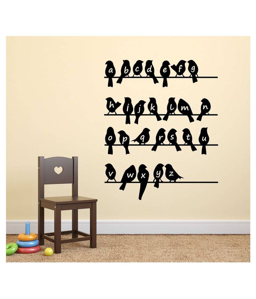     			Wallzone Alphabets Sticker ( 70 x 75 cms )