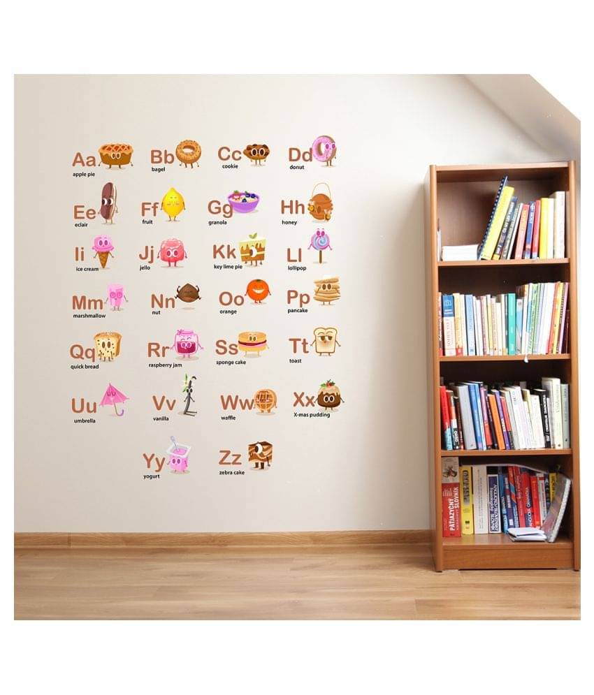     			Wallzone Alphabets Sticker ( 70 x 75 cms )