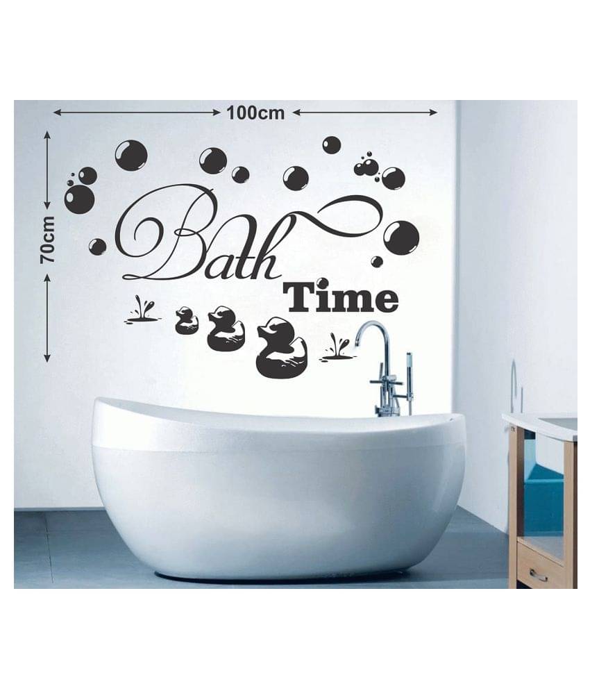     			Wallzone Bath Time Sticker ( 70 x 75 cms )