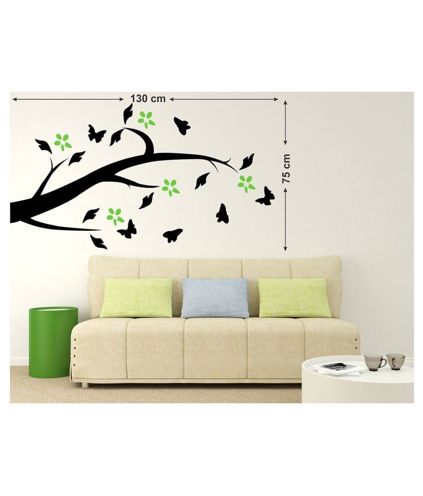     			Wallzone Butterflies Sticker ( 70 x 75 cms )