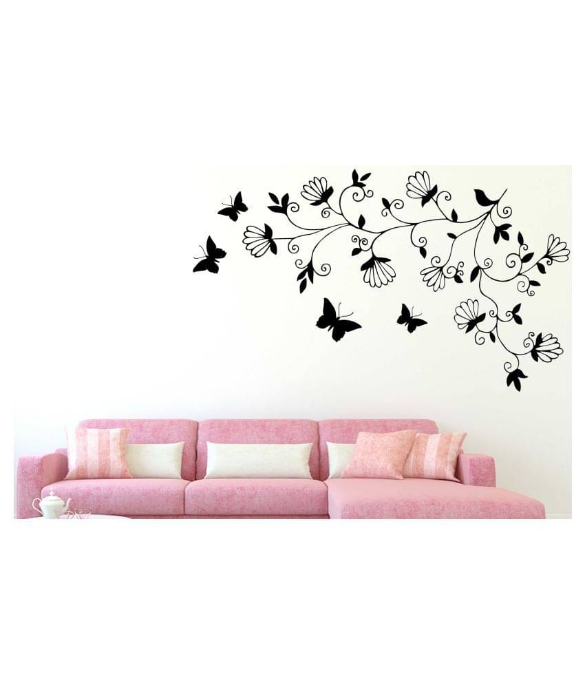     			Wallzone Butterflies Sticker ( 70 x 75 cms )
