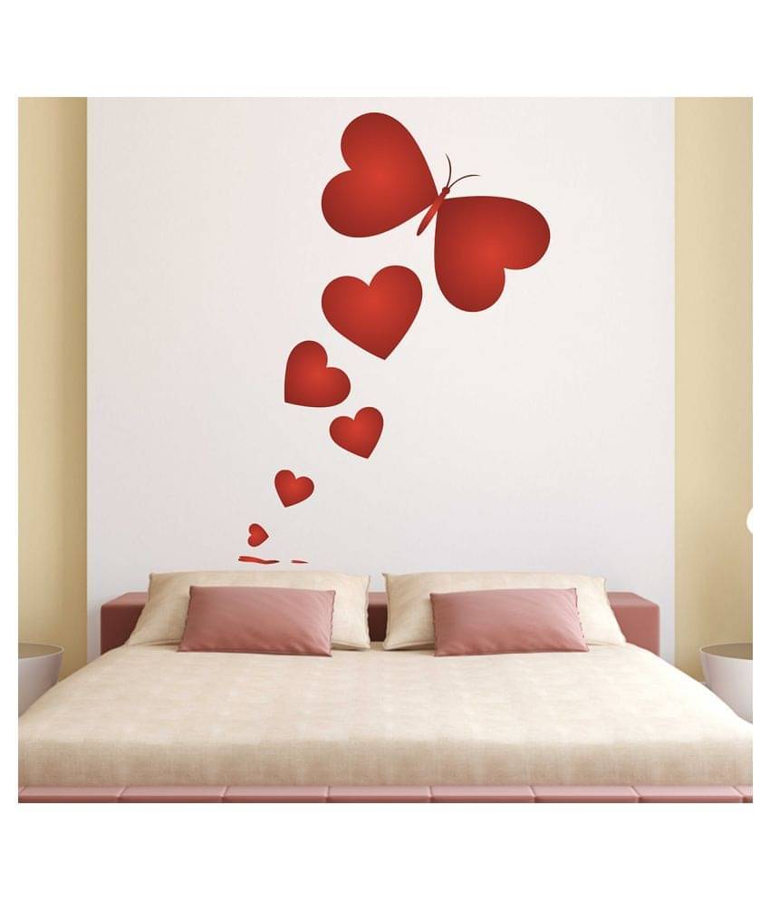     			Wallzone Butterfly Sticker ( 70 x 75 cms )
