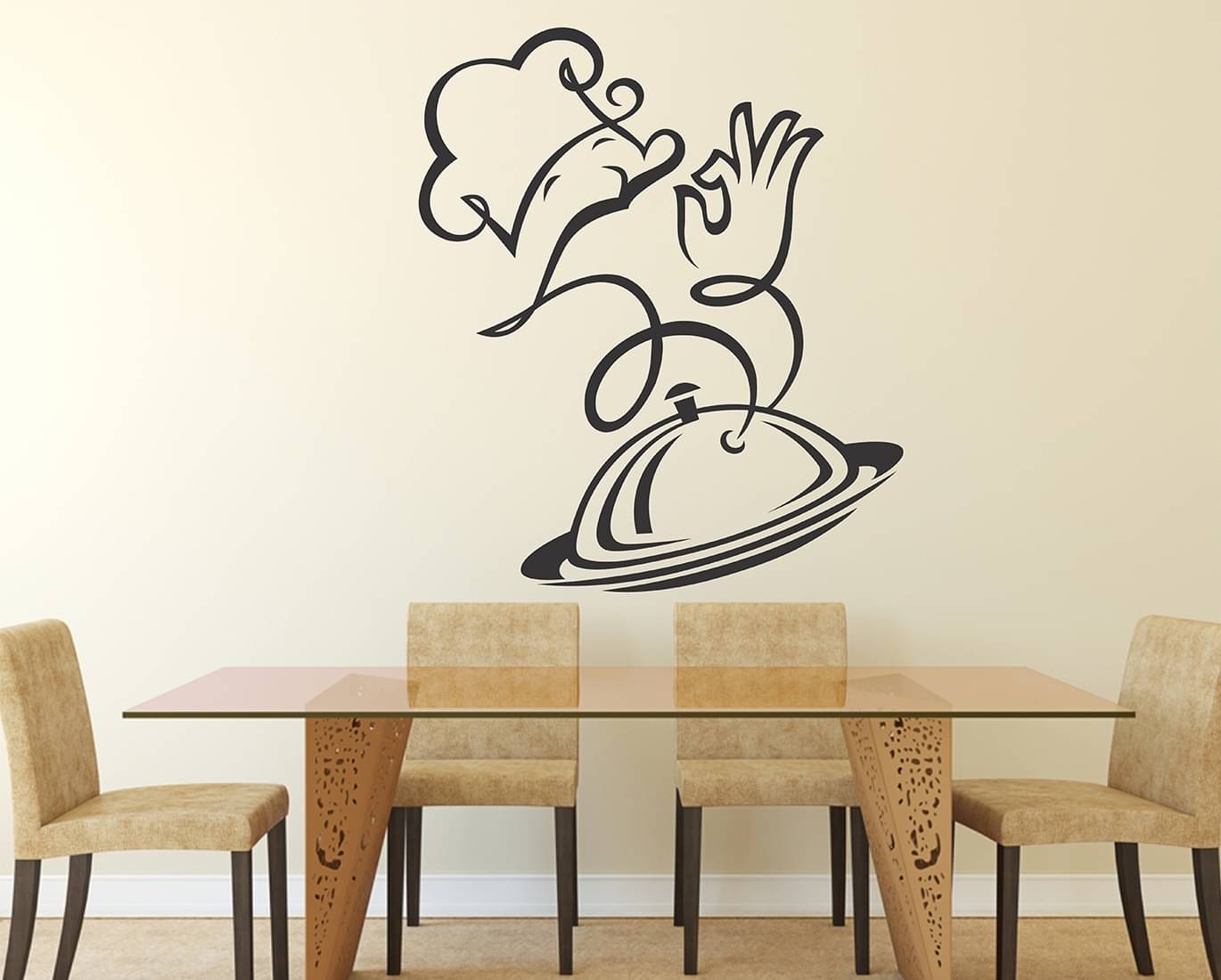     			Wallzone Chef Sticker ( 70 x 75 cms )