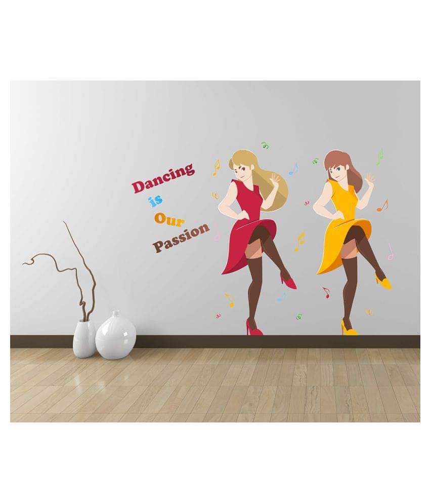     			Wallzone Dancing is Our Passion Sticker ( 70 x 75 cms )