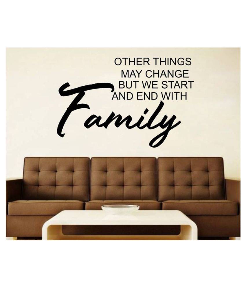 Wallzone Family Medium Vinyl Wallstickers (85 cm x 55 cm) Sticker ( 70 x 75 cms ) Wallzone Family Medium Vinyl Wallstickers (85 cm x 55 cm) Sticker ( 70 x 75 cms )