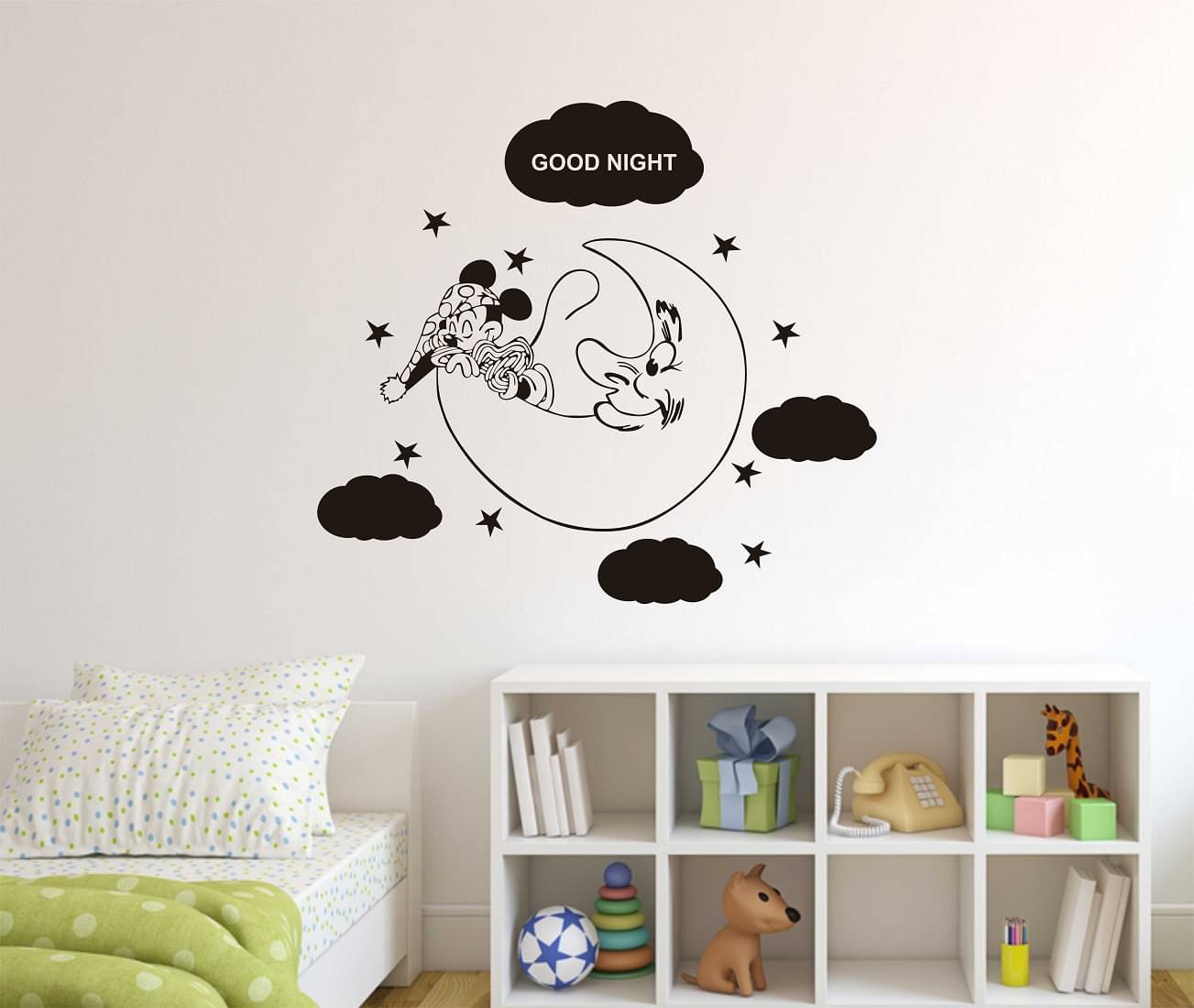     			Wallzone GoodNight Sticker ( 70 x 75 cms )
