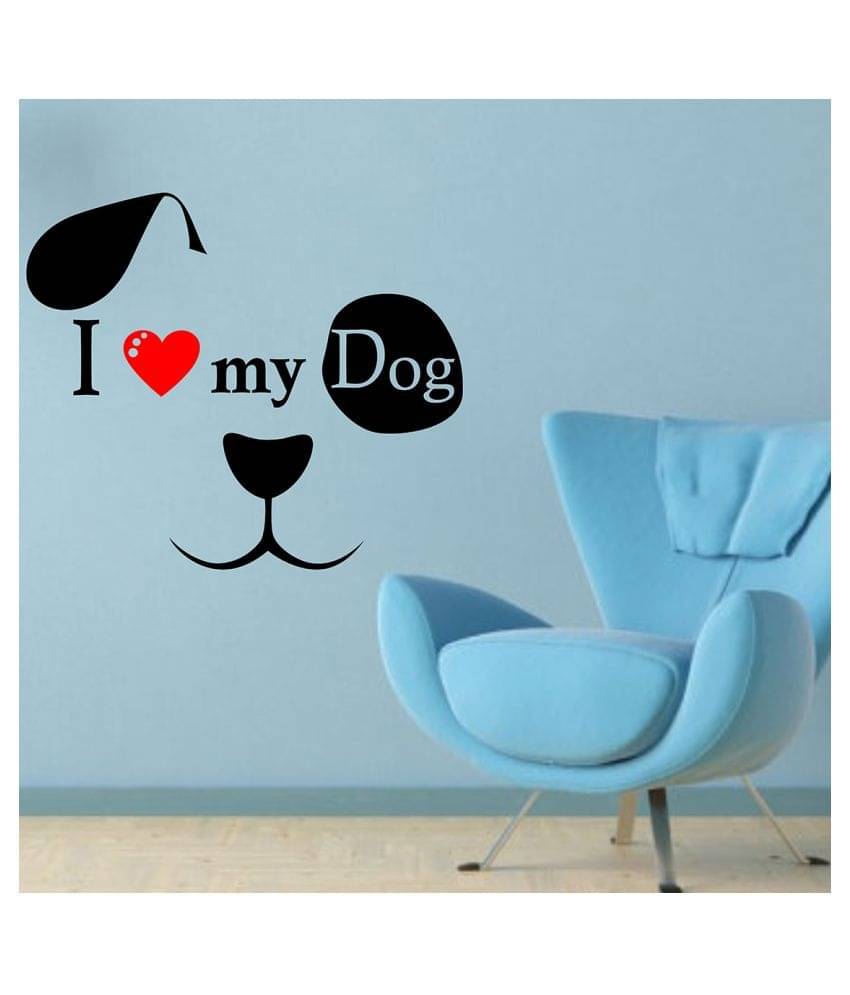    			Wallzone I Love my Dad Sticker ( 70 x 75 cms )