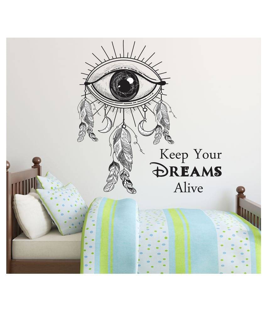 Wallzone Keep Your Dreams Alive Sticker ( 70 x 75 cms ) Wallzone Keep Your Dreams Alive Sticker ( 70 x 75 cms )