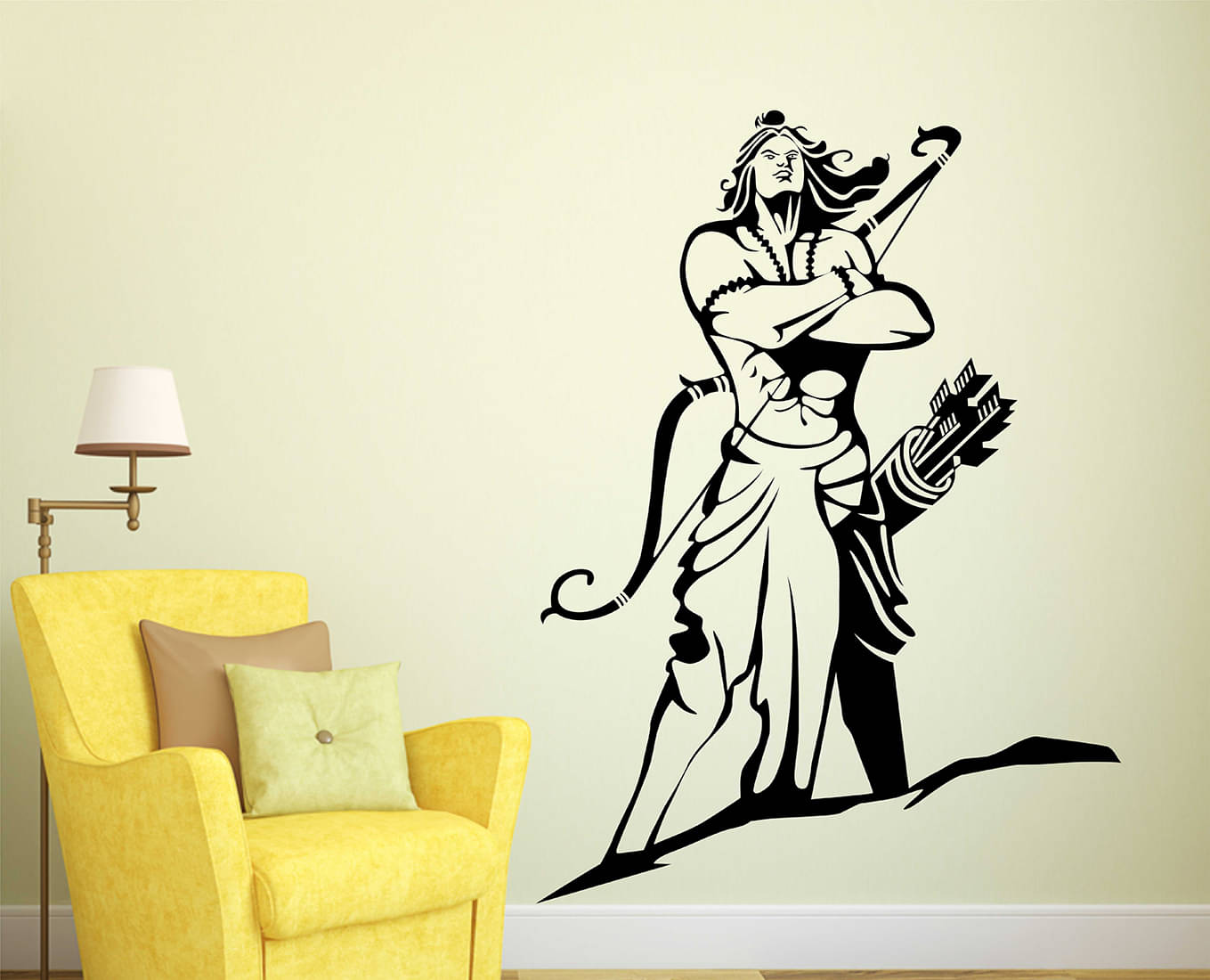    			Wallzone MahaDev Sticker ( 70 x 75 cms )