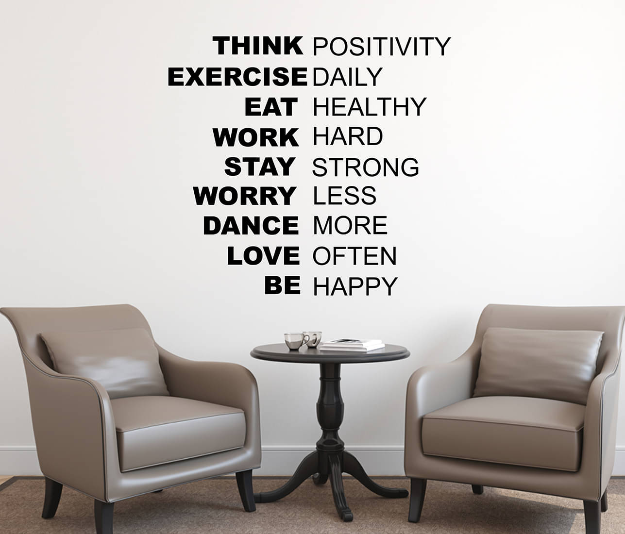     			Wallzone Motivating Quotes Sticker ( 70 x 75 cms )