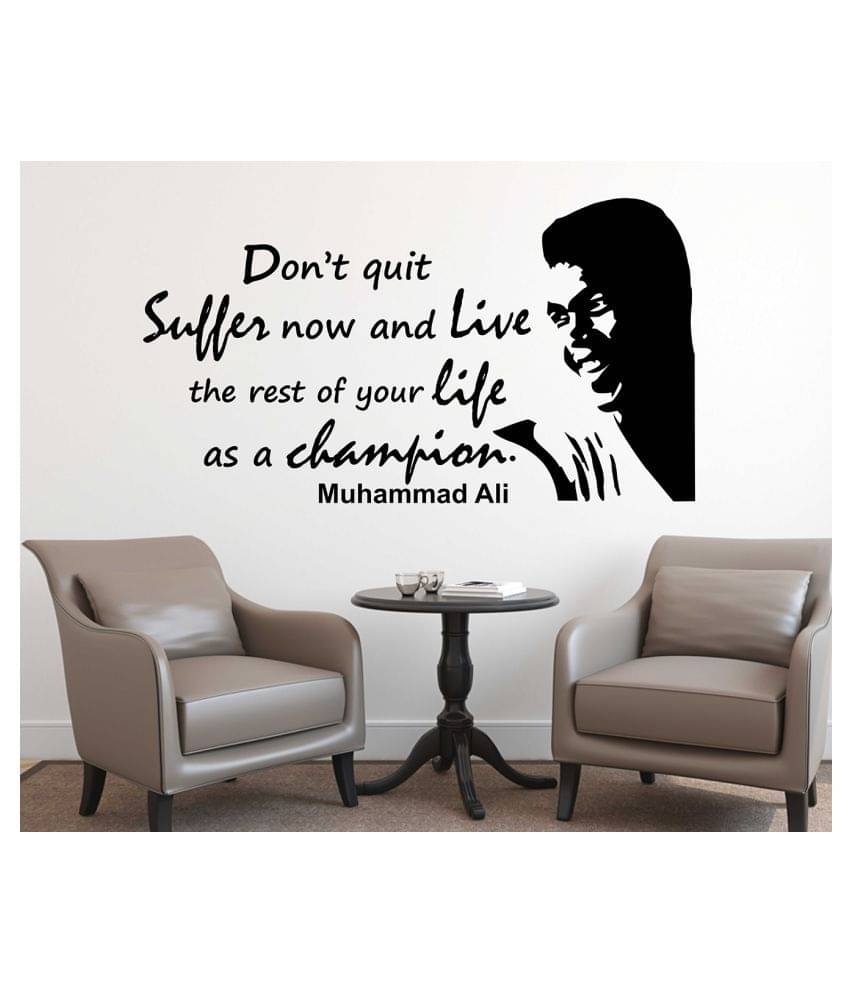     			Wallzone Muhammad Ali Sticker ( 70 x 75 cms )