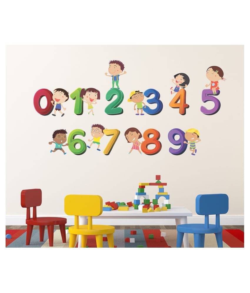 Wallzone Numbers Medium Vinyl Wallstickers (100 cm x 50 cm) Sticker ( 70 x 75 cms ) Wallzone Numbers Medium Vinyl Wallstickers (100 cm x 50 cm) Sticker ( 70 x 75 cms )