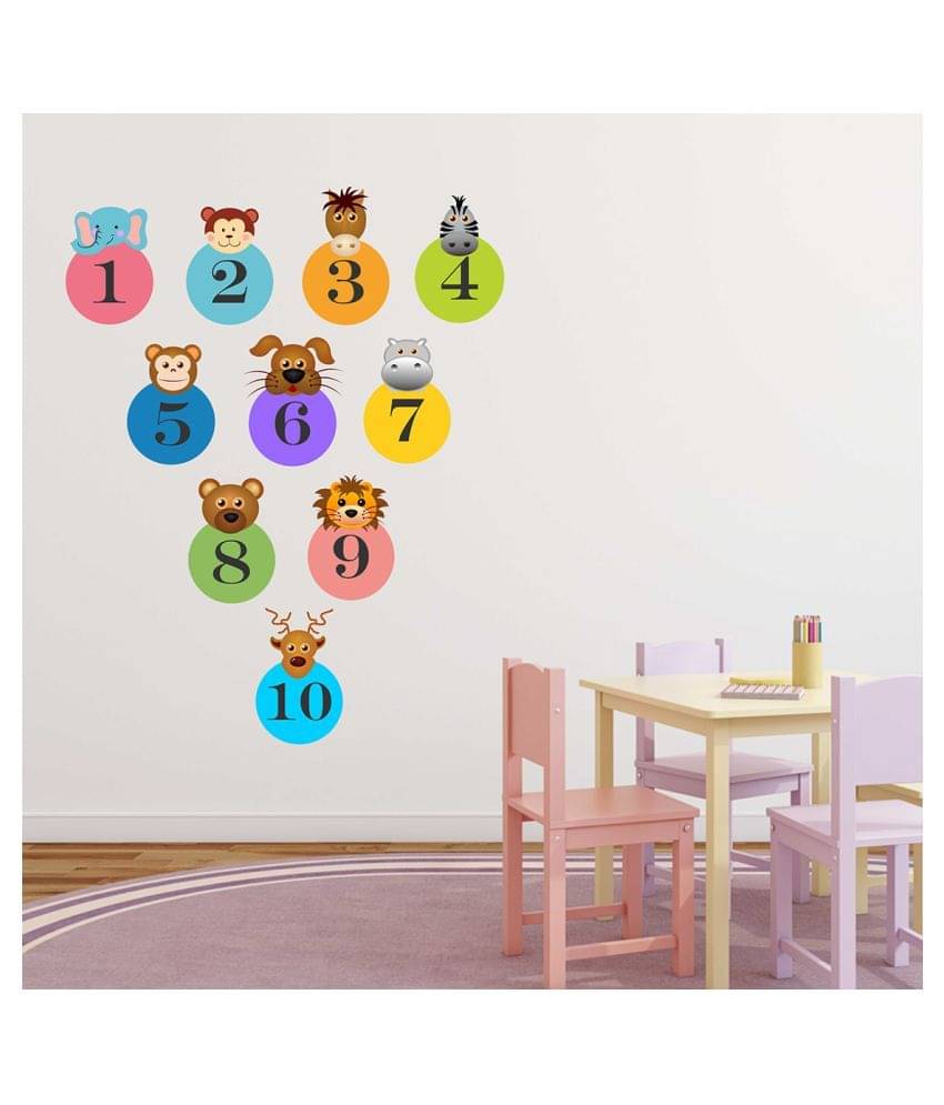     			Wallzone Numbers Sticker ( 70 x 75 cms )