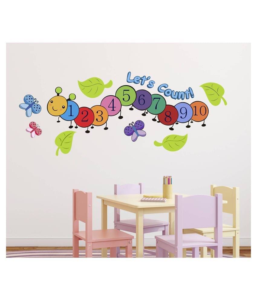     			Wallzone Numbers Sticker ( 70 x 75 cms )
