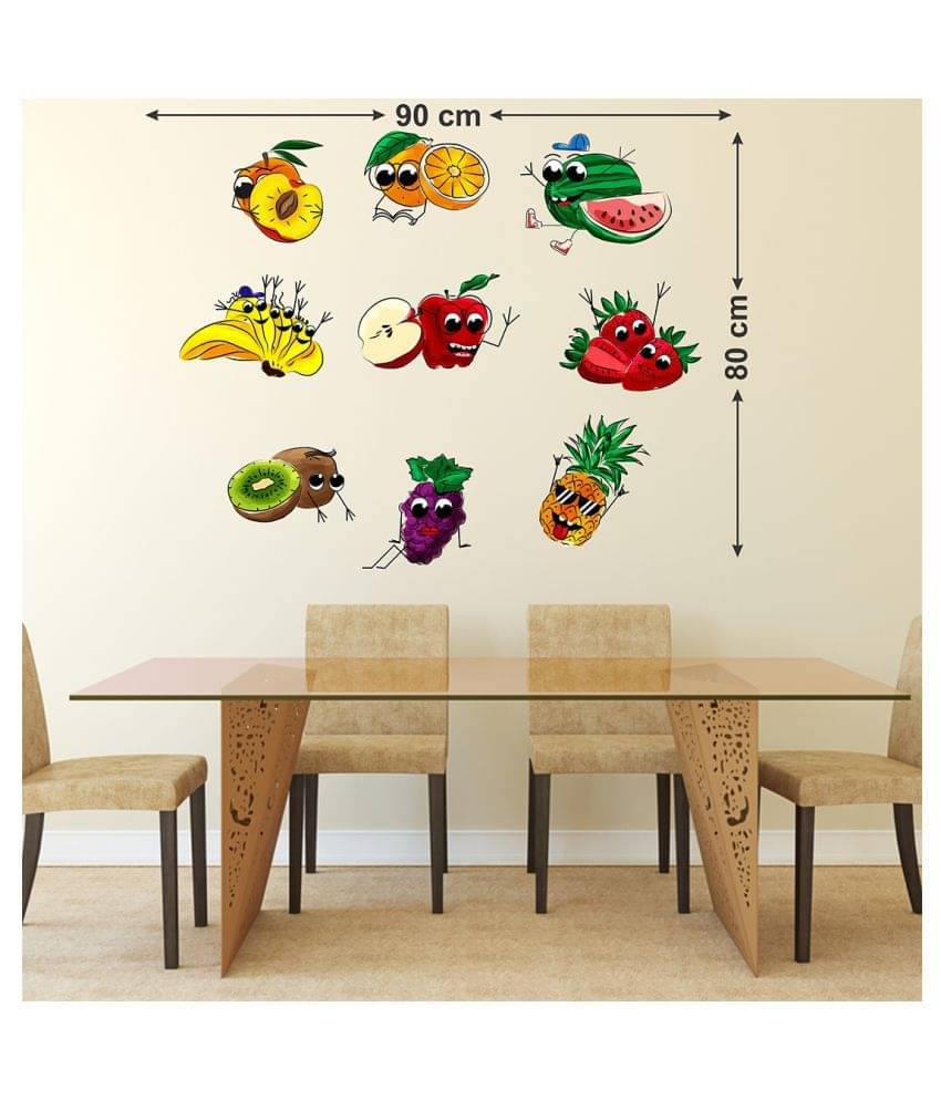     			Wallzone Vegetables Sticker ( 70 x 75 cms )