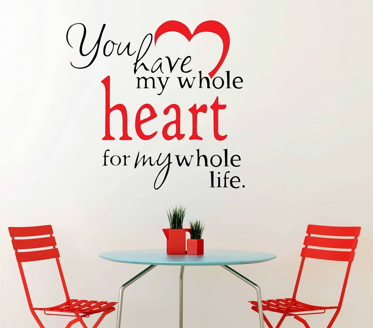 Wallzone You Have my Whole Heart Sticker ( 70 x 75 cms ) Wallzone You Have my Whole Heart Sticker ( 70 x 75 cms )