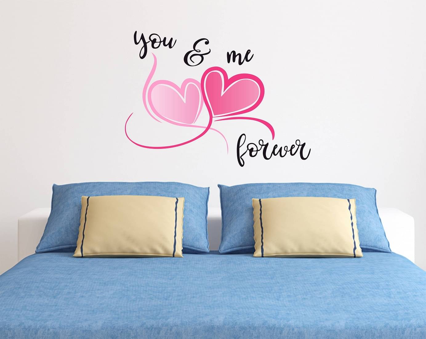     			Wallzone You and Me Forever Sticker ( 70 x 75 cms )