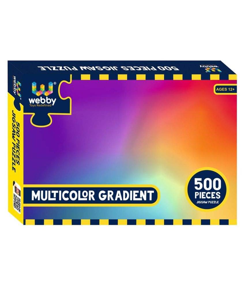 Webby Multicolor Gradient Cardboard Jigsaw Puzzle, 500 Pieces Webby Multicolor Gradient Cardboard Jigsaw Puzzle, 500 Pieces