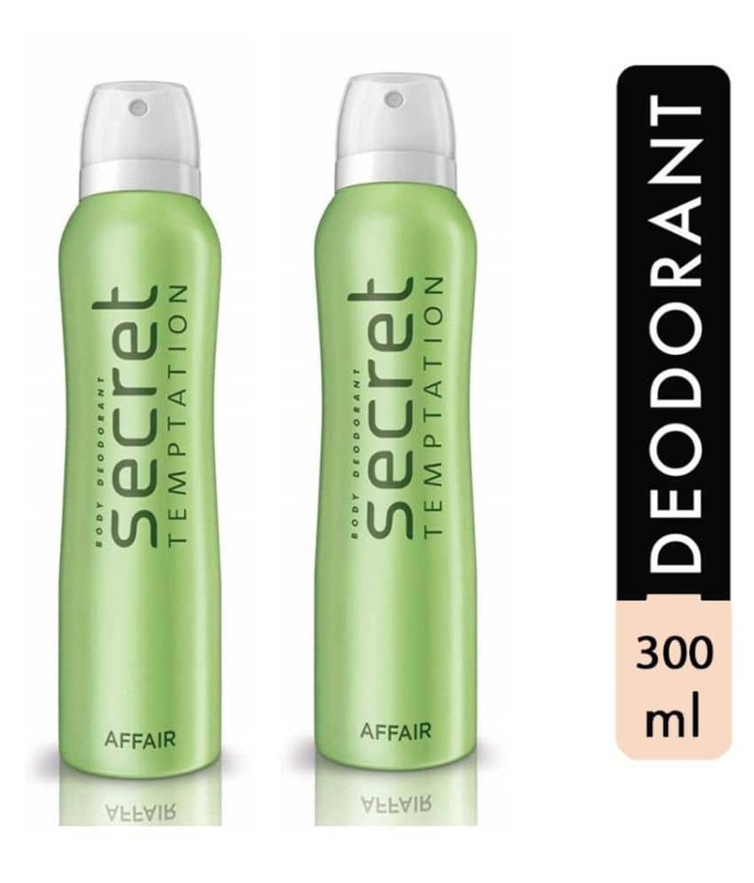 Secret temptation Affair Deodorant Spray for Women 150 ml ( Pack of 2 )