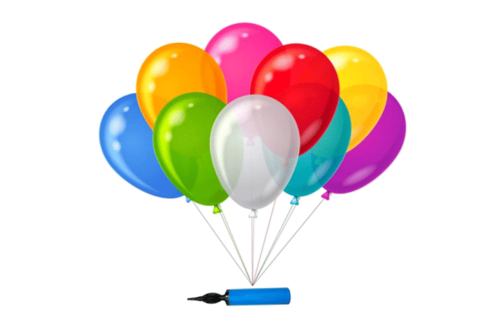     			Blooms Mall Latex Metallic Ballon ( Multicolor) with Balloon Pump