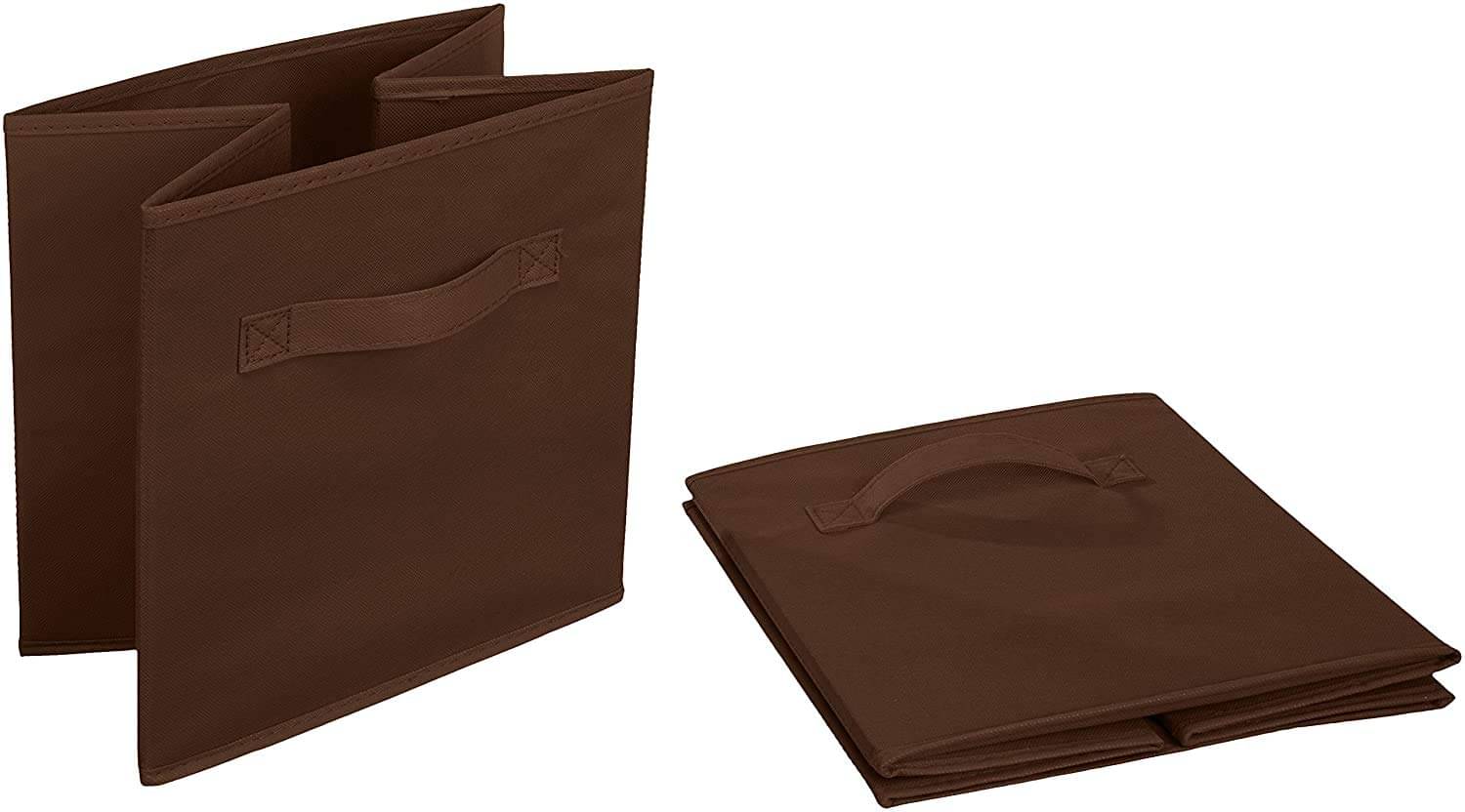 Foldable Cloth Storage Cube Basket Bins Organizer Containers Drawers Baby Toy and Cloths |Garment Storage Brown (Set Of 2) Foldable Cloth Storage Cube Basket Bins Organizer Containers Drawers Baby Toy and Cloths |Garment Storage Brown (Set Of 2)