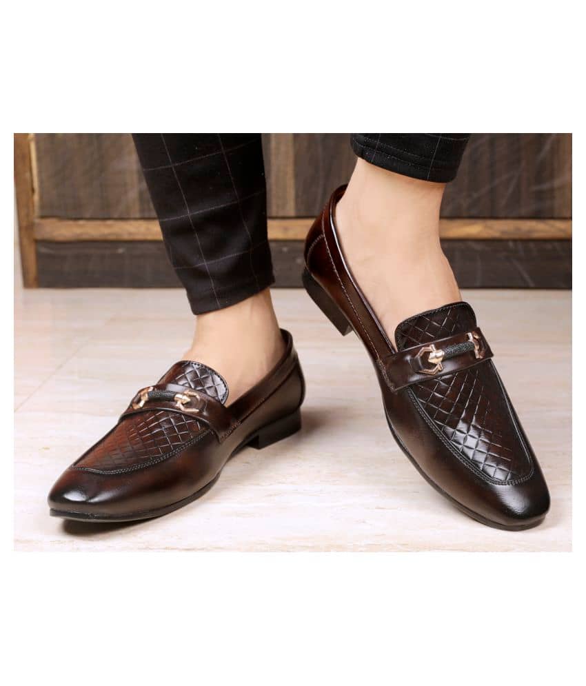 BXXY Brown Loafers - Formal Shoes | Buy online on ZillyBuy