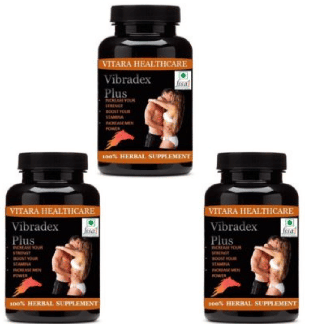 Hindustan Herbal vibradex 90 no.s Capsule Pack of 3