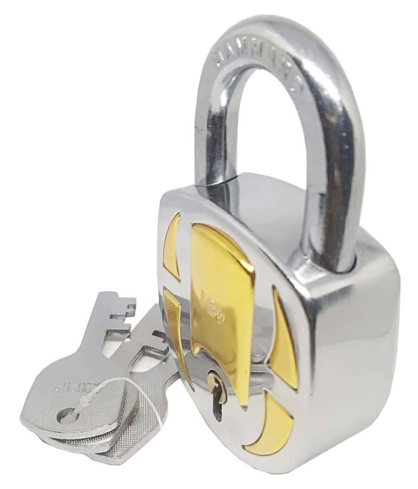 Unikkus Heavy Padlock for home, Kitchen, room, offices. Size 62 MM, Double locking system, 3 Keys