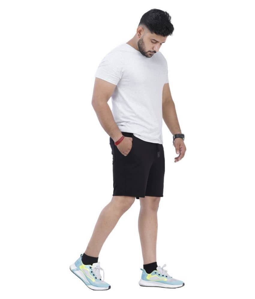 Scrott Merchandise Black Shorts - Shorts | Buy online on ZillyBuy