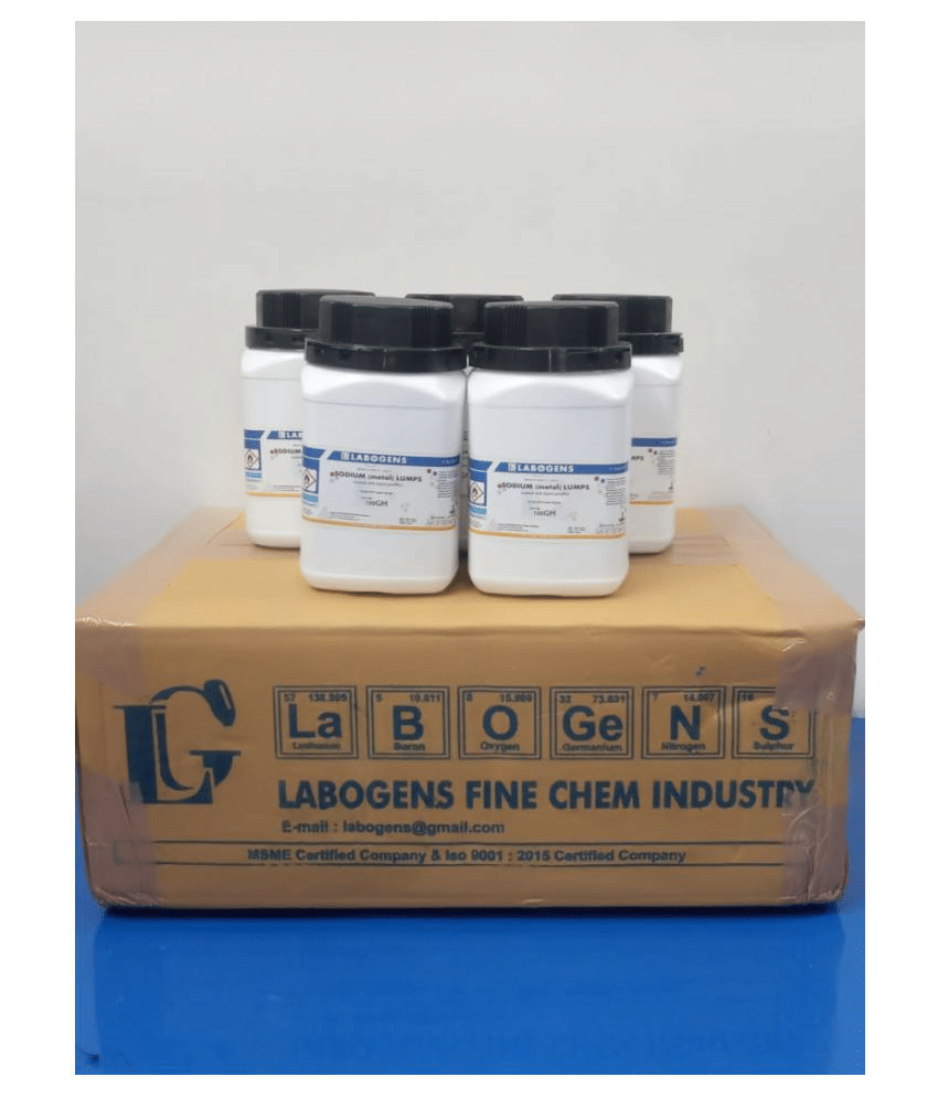 Labogens SODIUM (metal) LUMPS(coated with liquid paraffin) 100gm pack of 10pcs in 1box Labogens SODIUM (metal) LUMPS(coated with liquid paraffin) 100gm pack of 10pcs in 1box
