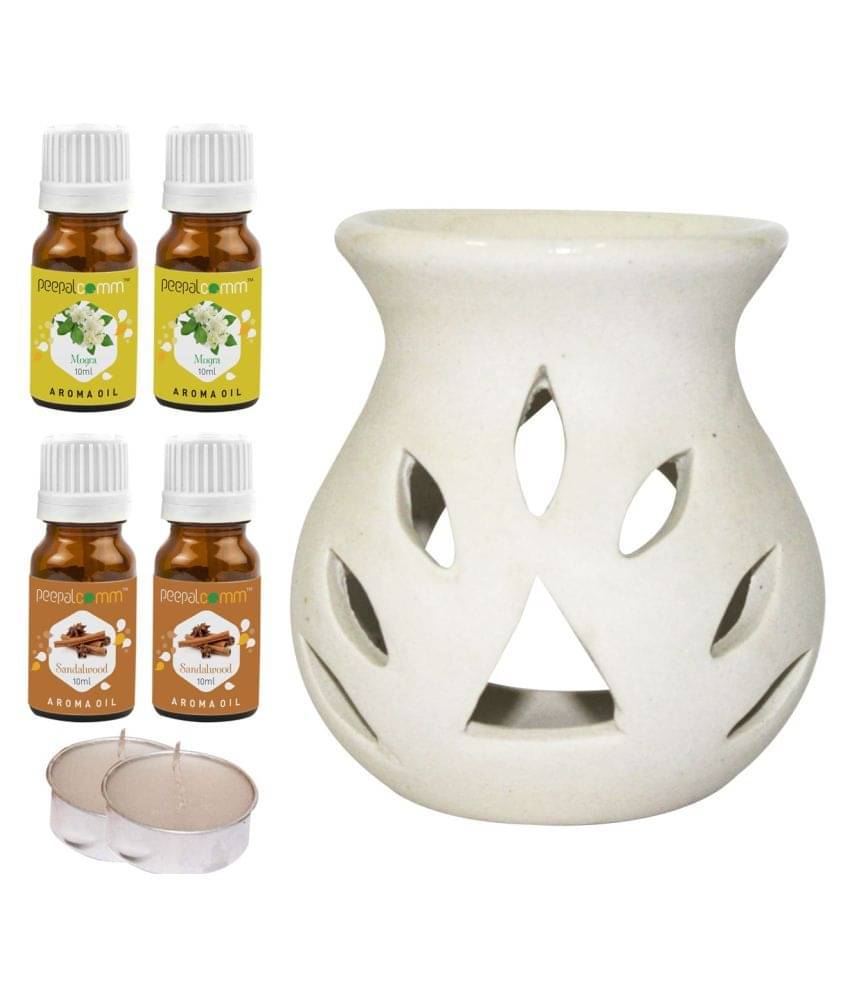 Peepalcomm Ceramic Aroma Oils & Diffusers Set - Pack of 7 Peepalcomm Ceramic Aroma Oils & Diffusers Set - Pack of 7