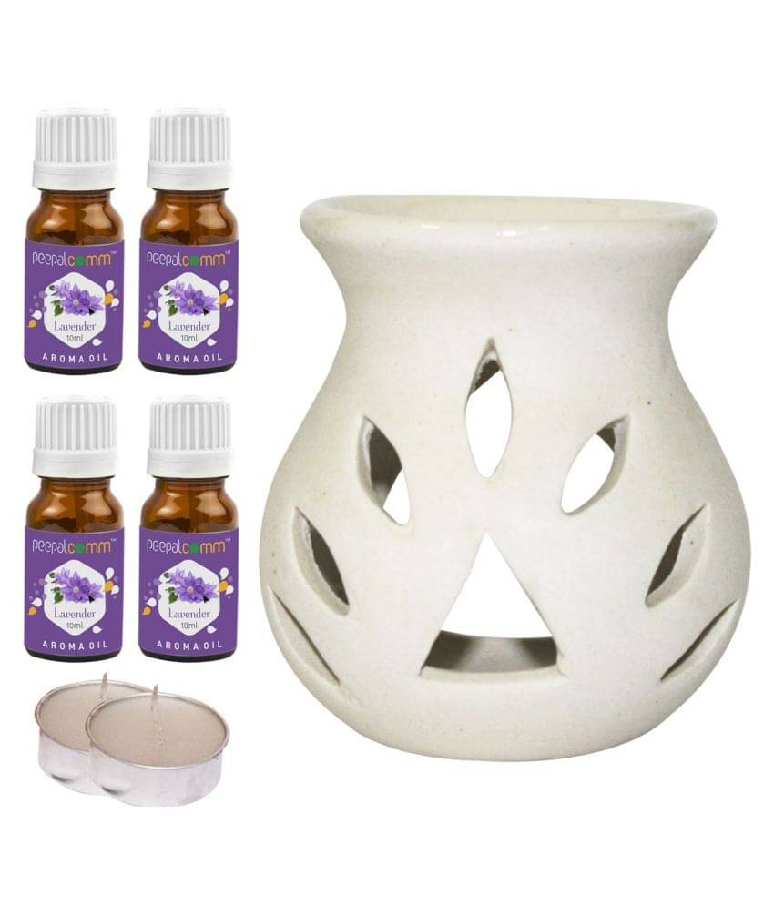 Peepalcomm Ceramic Aroma Oils & Diffusers Set - Pack of 7 Peepalcomm Ceramic Aroma Oils & Diffusers Set - Pack of 7