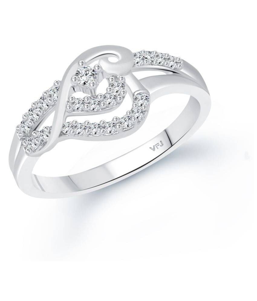Vighnaharta Flower Shine CZ Rhodium Plated Alloy Finger Ring for Women and Girls- ( VFJ1599FRR14 ) Vighnaharta Flower Shine CZ Rhodium Plated Alloy Finger Ring for Women and Girls- ( VFJ1599FRR14 )