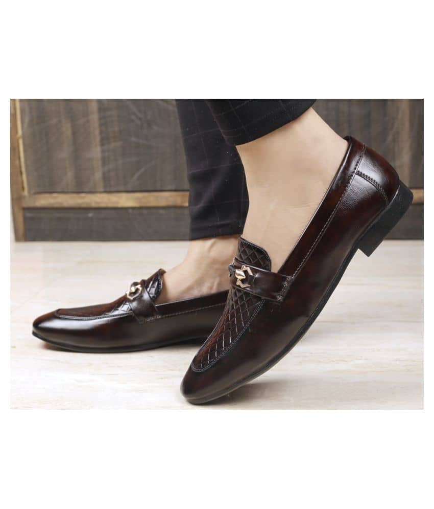 YUVRATO BAXI Brown Loafers - Formal Shoes | Buy online on ZillyBuy
