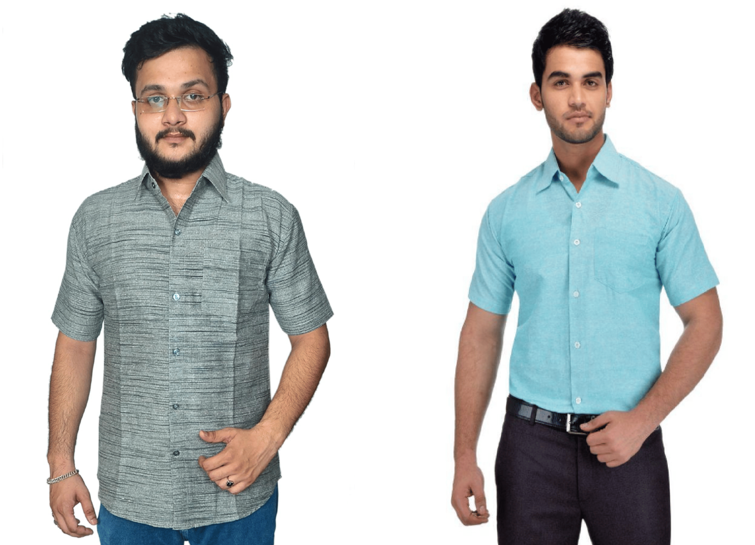DESHBANDHU DBK Cotton Regular Fit Half Sleeves Men's Formal Shirt - Multi ( Pack of 2 )