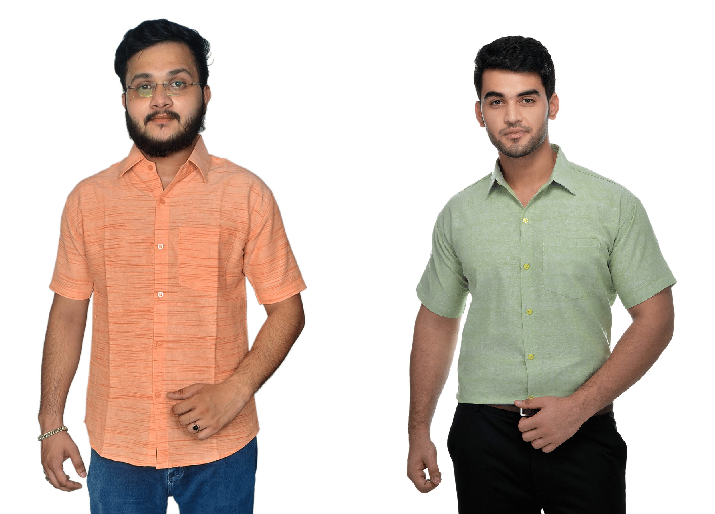 DESHBANDHU DBK Cotton Regular Fit Half Sleeves Men's Formal Shirt - Multi ( Pack of 2 )