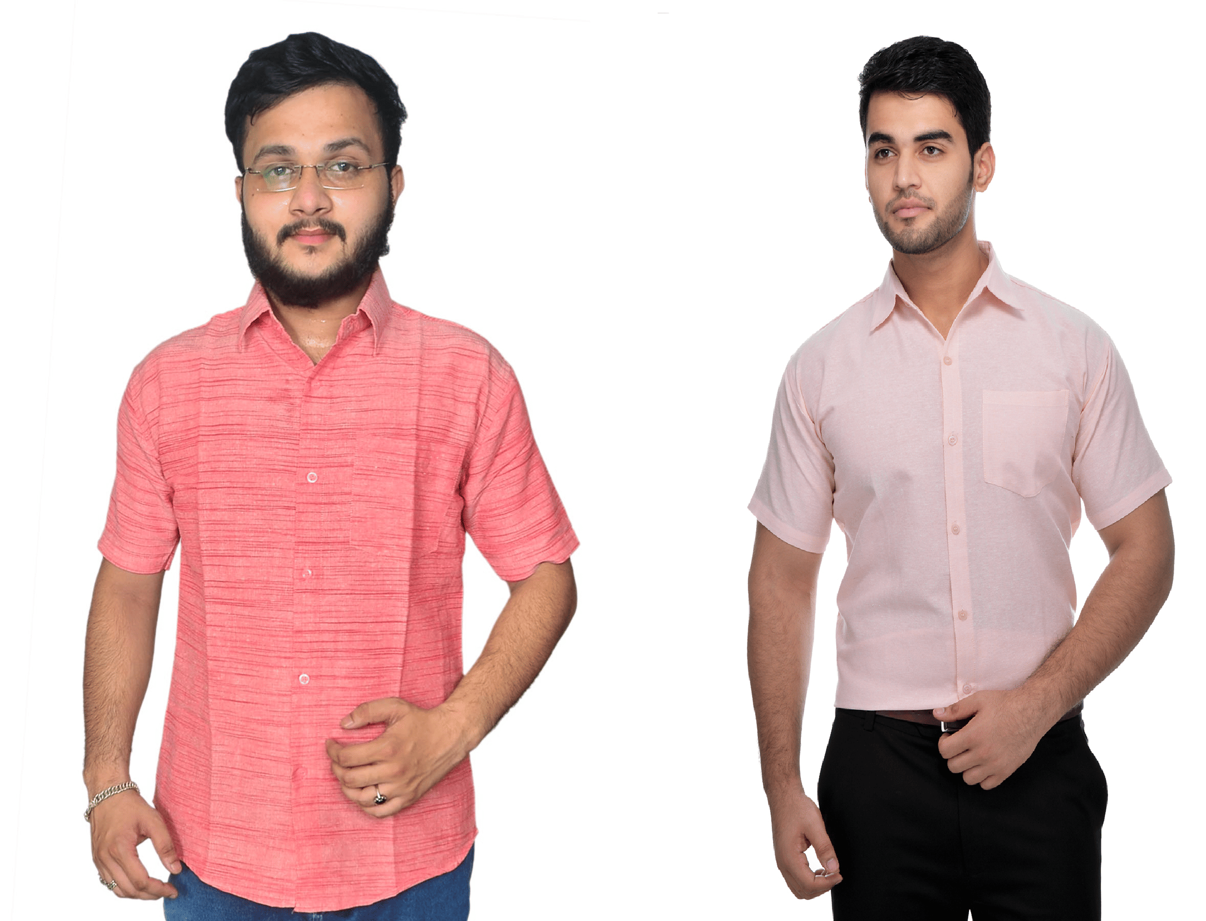 DESHBANDHU DBK Cotton Regular Fit Half Sleeves Men's Formal Shirt - Multi ( Pack of 2 )