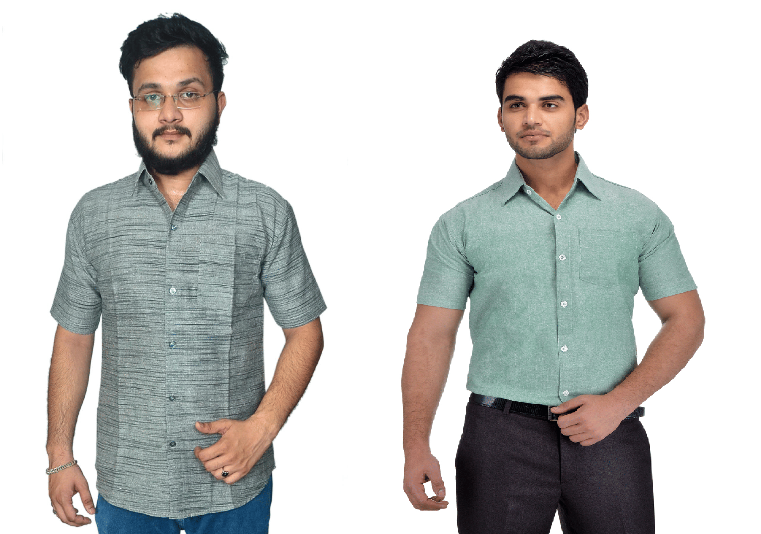 DESHBANDHU DBK Cotton Regular Fit Half Sleeves Men's Formal Shirt - Multi ( Pack of 2 )