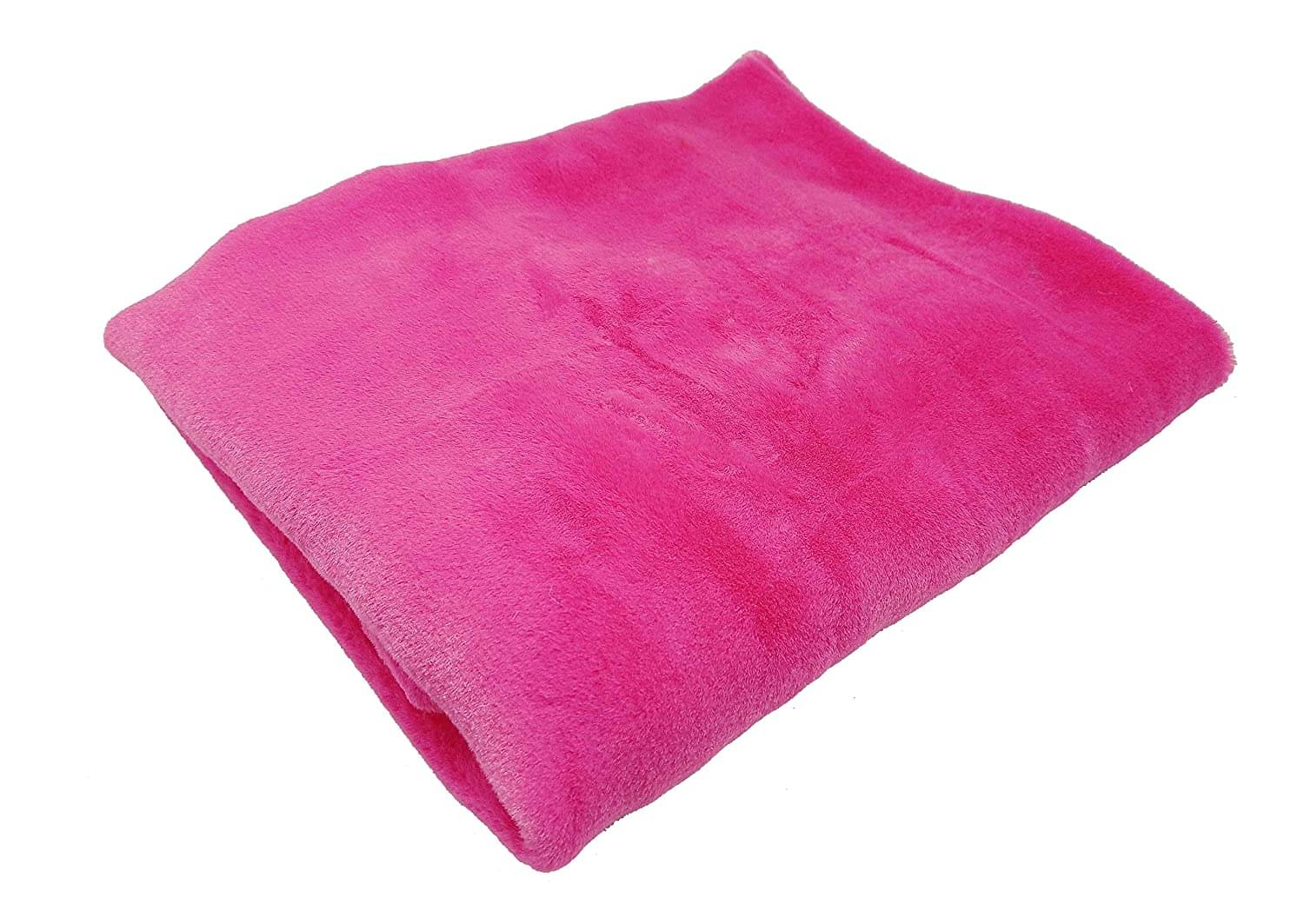     			PRANSUNITA Super Soft Rabbit Carpet Fur Cloth, Size 38" x 32", Hair Length 10 mm, Used for Dresses, Home Furnishing, Soft Toys Making, and Jackets Etc, Colour – Magenta (Dark Pink)