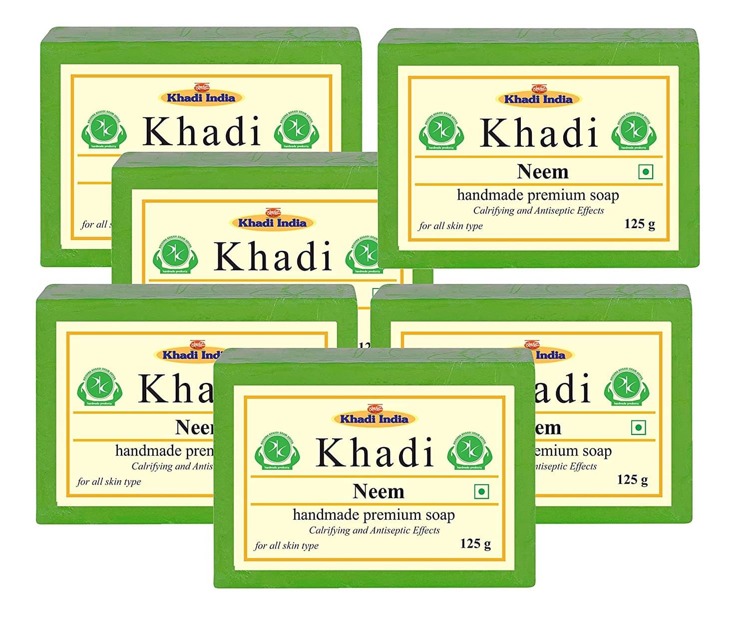     			Premium Khadi Neem Soap 750 g Pack of 6