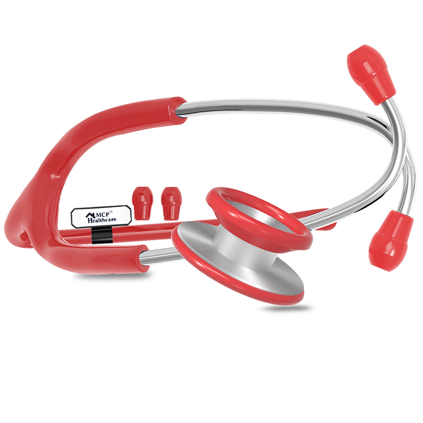     			Mcp Classic Red Dual Head Stainless Steel Stethoscope 25 cm Adult Red