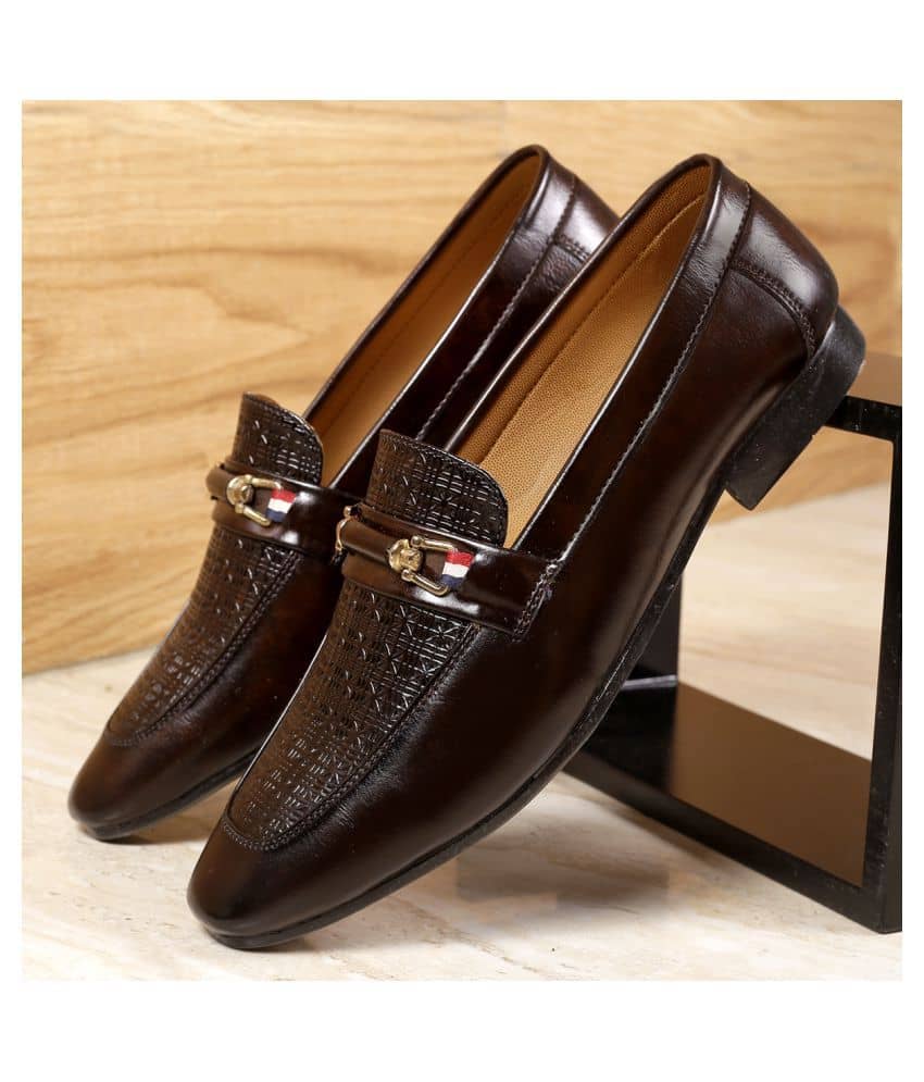 YUVRATO BAXI Brown Loafers - Formal Shoes | Buy online on ZillyBuy