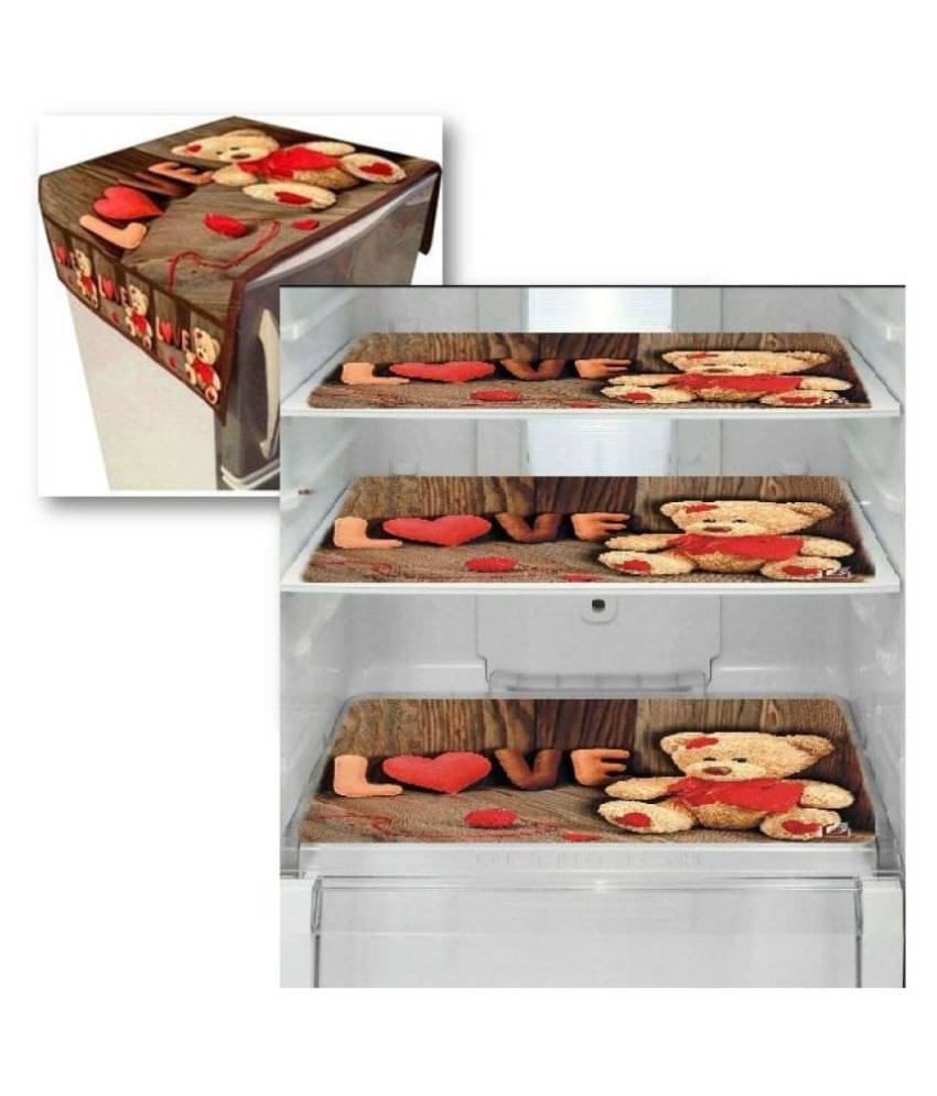     			CreadCraft Set of 4 PVC Multi Fridge Mats ( 11 In X 17 In)