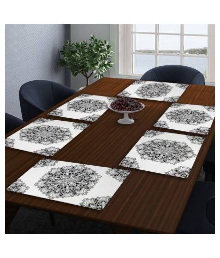     			Set of 6 PVC Table Mats