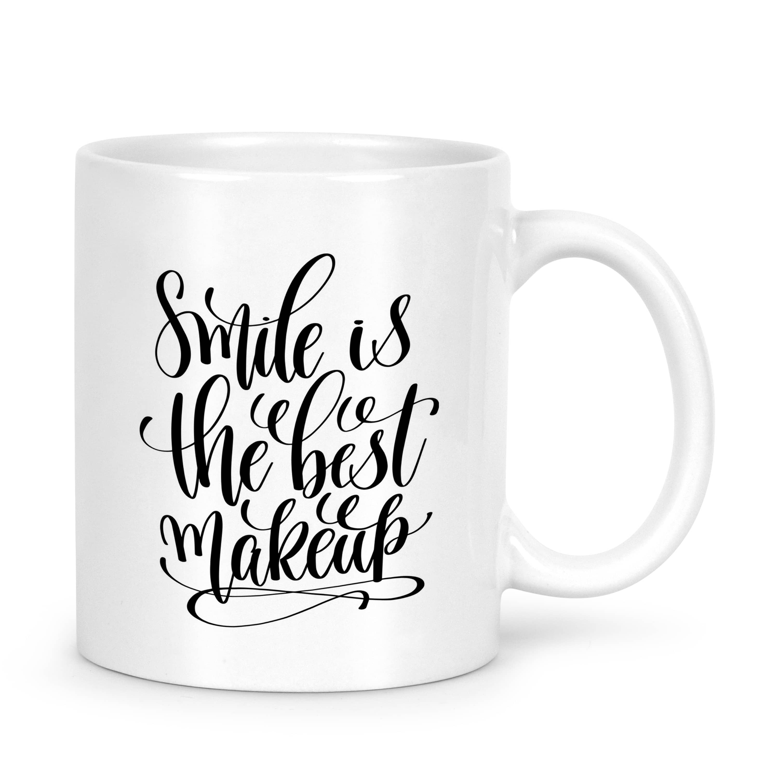 Idream Quote Printed Ceramic Coffee Mug 1 Pcs 330 mL